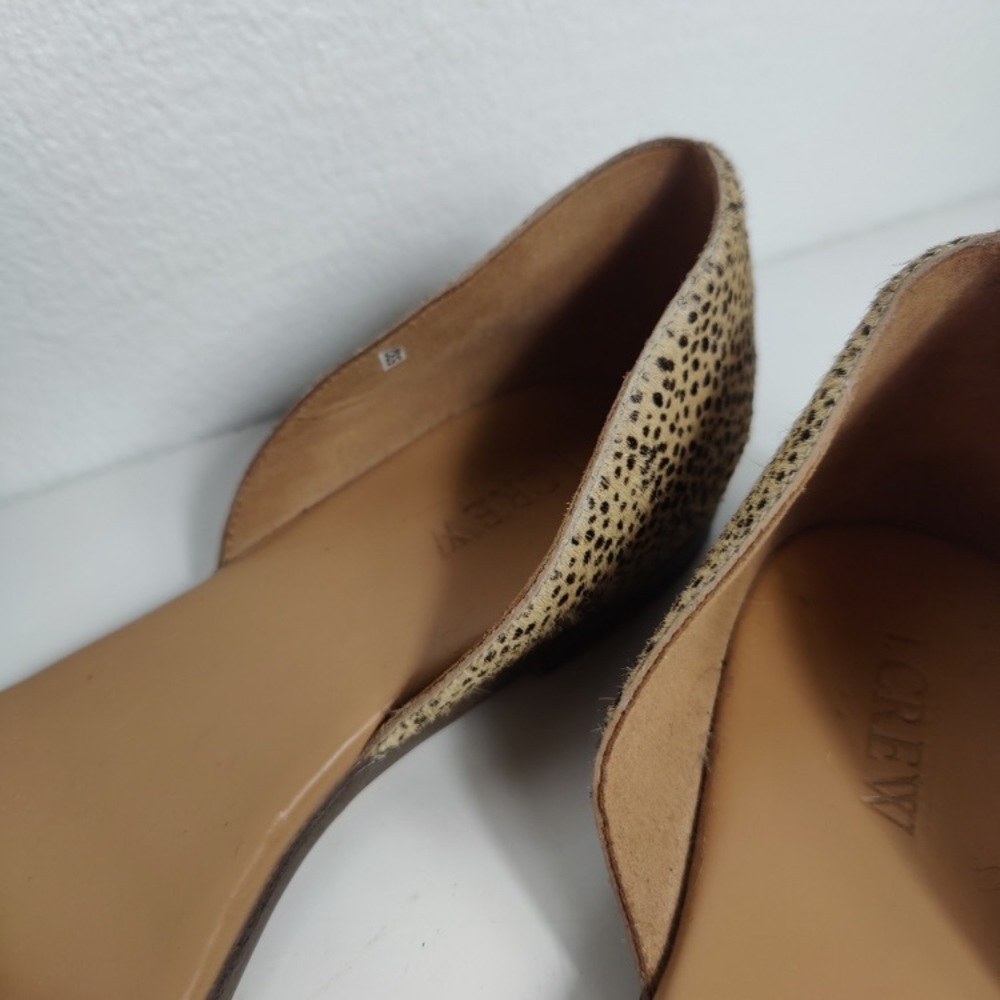 J. Crew d'Orsay Style Calf Hair Style Dotted Sandals Size 9 - Picture 3 of 9